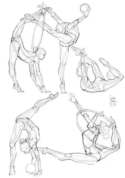 动漫,漫画家laura braga笔下的人体曲线