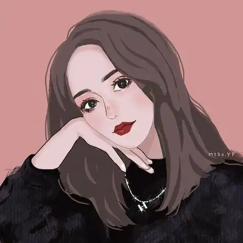 手绘人物头像女生