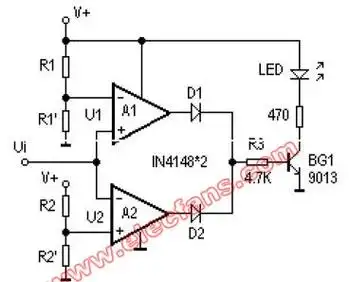 比较器 - 信号处理电子电路图 - 电子发烧友网
