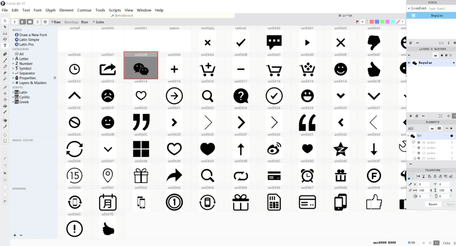 获取网页iconfont的方法查看eot文件内容