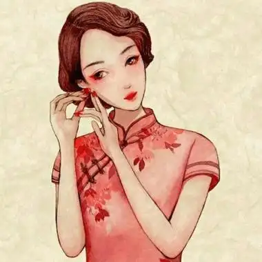 穿旗袍的女生头像动漫唯美性感女生图片大全