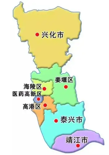 高港,姜堰,医药高新区和靖江,泰兴,兴化3个县级市【广告语】泰州泰美