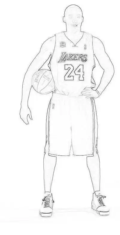 科比简笔画速写