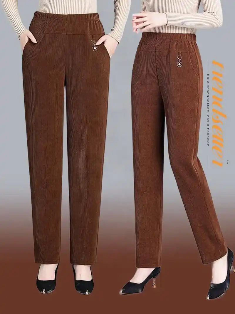 灯芯绒加绒加厚女裤.宝子们,挖到了一条极好看的加绒裤,灯芯绒 - 抖音