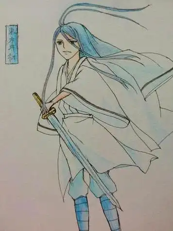 白月初简笔画东方纤云印飞星简笔画漫画简笔画狐妖东方月初简笔画图解