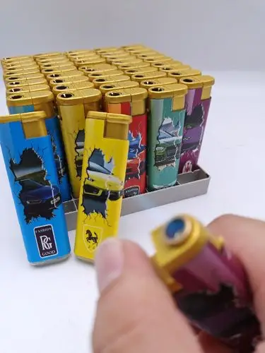 正达打火机厂家直销202直冲防风打火机包纸防风打火机蓝色火焰