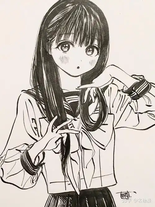 求推荐很会画穿水手服人物的画师