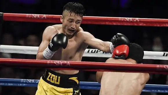 【组图】邹市明第八回合tko南美拳王 重夺wbo金腰带宣告王者归来(组图