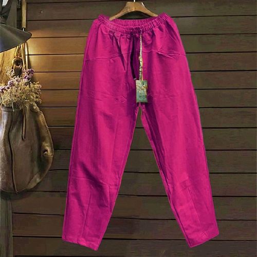 女装tiny cuttle小鱼仔秋春棉布宽松休闲舒适萝卜裤长裤日韩外贸