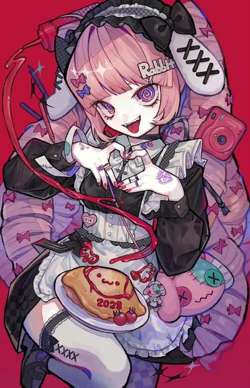 暗黑系二次元少女甜酷病娇感小恶魔画师t… - 高清图片,堆糖,美图壁纸