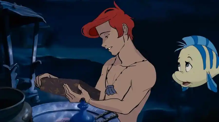 《part of your world》,这波"小美男鱼"的画风和歌声也不错呀…(画手