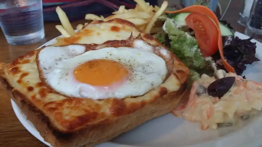 croque madame at the water of leith cafe bistro