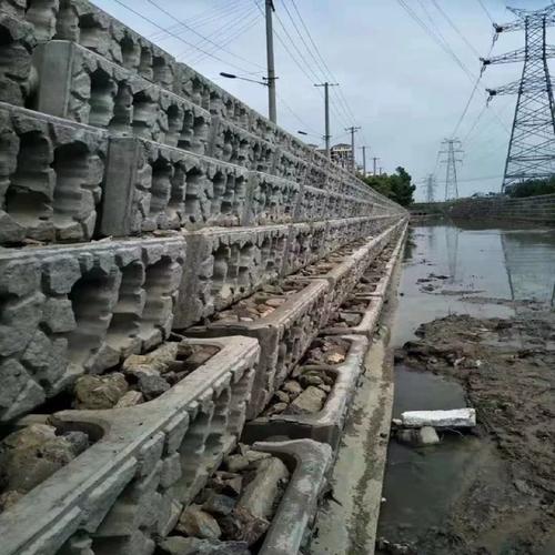 阶梯式生态框生态护坡框钢筋混凝土预制平铺式植草水泥河道生态框
