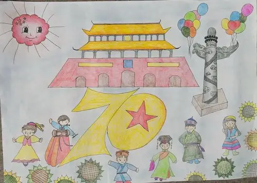 童心向党 我与祖国共成长——汉桥小学庆祖国70周年主题绘画活动