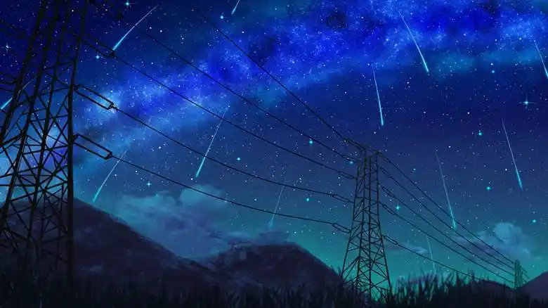 夜空だれも居ない场所で人知れず降る宇宙(星)の泪をイメージしました