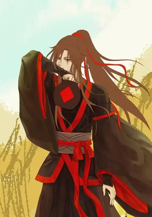 ps板绘教程魔道祖师魏无羡饮酒