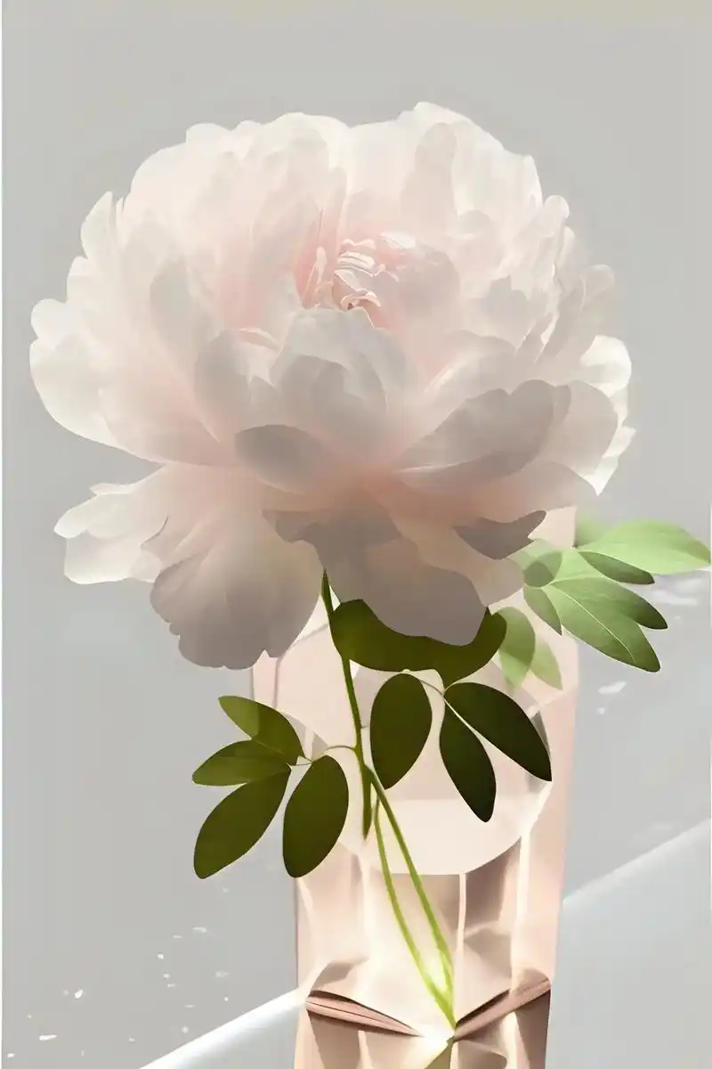 白色芍药花,好看的花分享给你#好看的花一定要分享给你 #图文 - 抖音