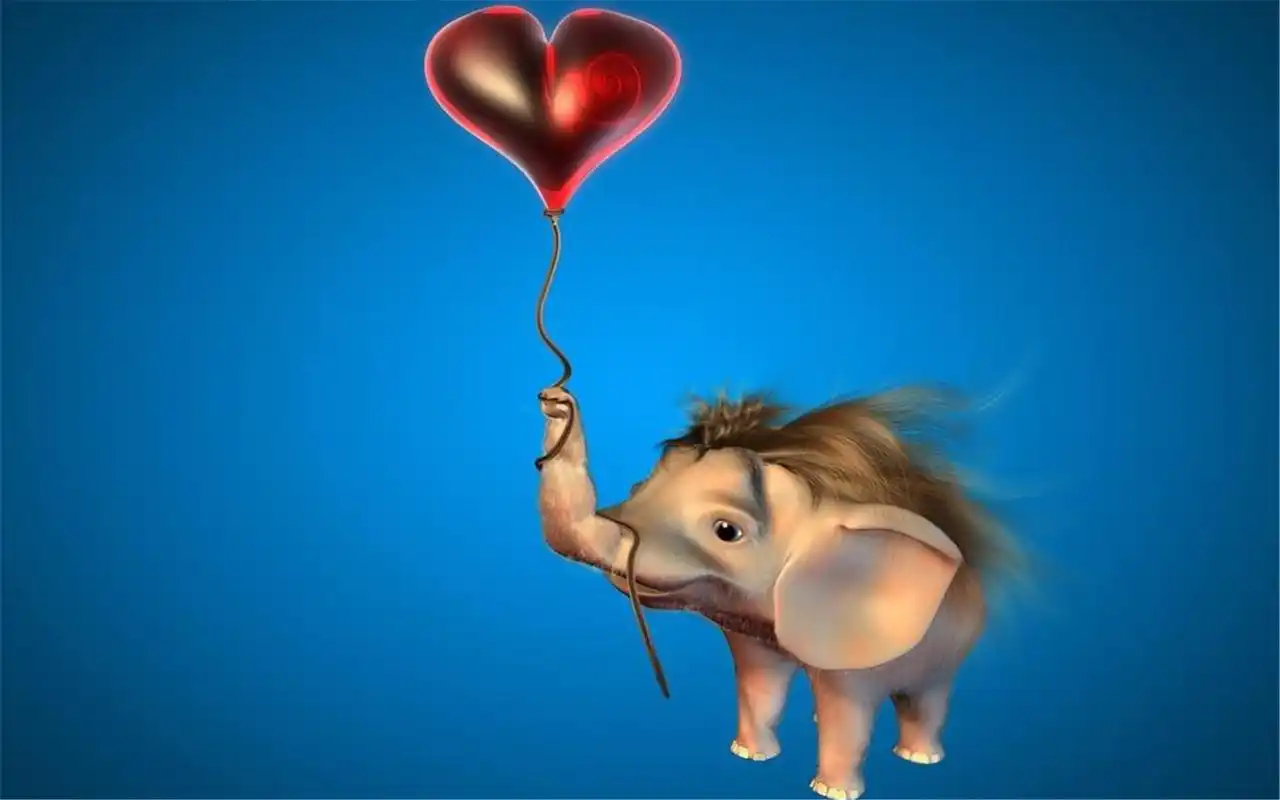 可爱搞笑的3d卡通动物高清桌面壁纸