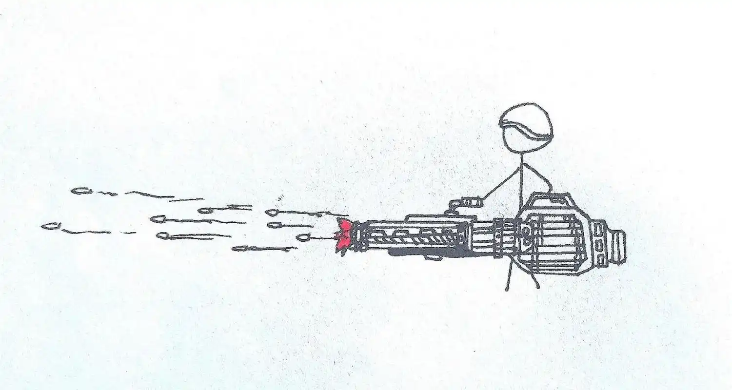 火柴人机枪画法