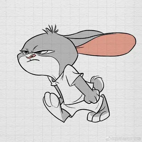 疯狂动物城系列兔子朱迪简笔画画法步骤