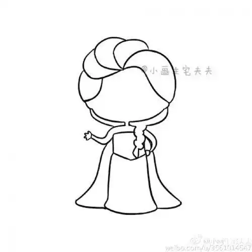 q版艾莎公主简笔画