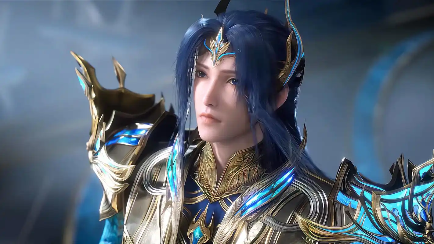 动漫壁纸|《斗罗大陆双神战双神》国漫男神唐三海神高清壁纸