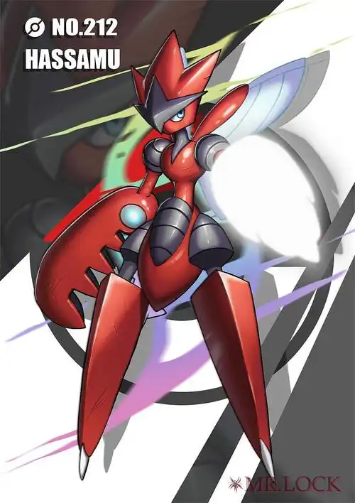 这次朋友委托我画许多口袋友的本命精灵——巨钳螳螂(闪光的颜色是