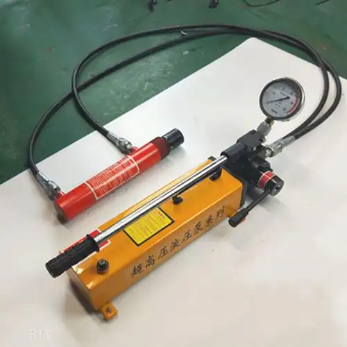 定制超高压手动液压泵总成syb2s双向双作用液压油泵便携式手压试压泵