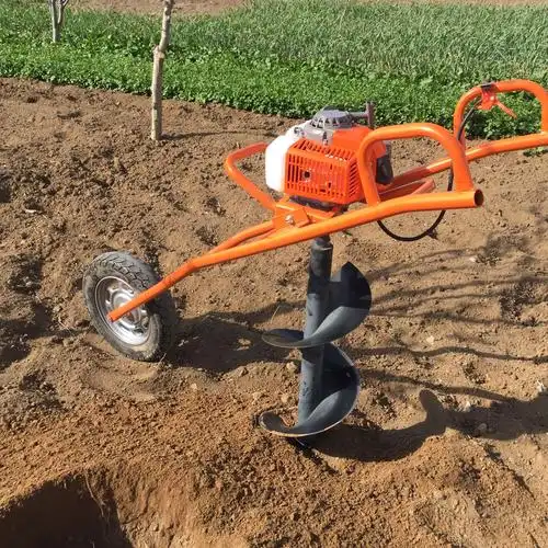 单双人手持式挖坑机"圣鲁牌"植树植树造林机械又名:植树挖坑机,植树打