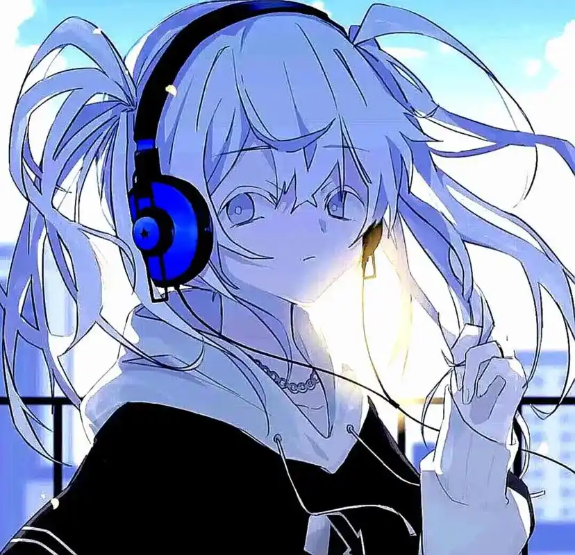 电竞少女动漫头像丨戴耳机女生头像