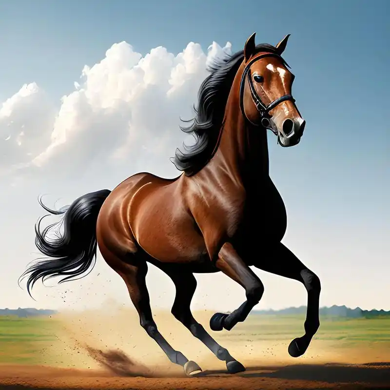 一匹奔腾的骏马,在辽阔的大地上飞奔(三)
