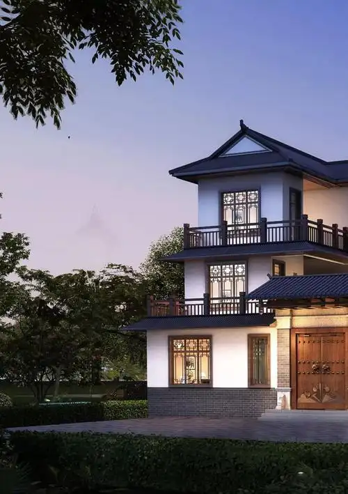 古色古香中国风山水无声人有情三层中式优美别墅房等您来选