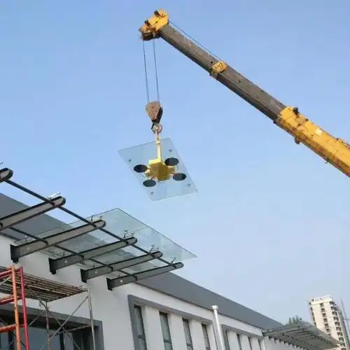 铭达载重400公斤玻璃吸盘智能电动玻璃吸吊机大理石材真空吸盘