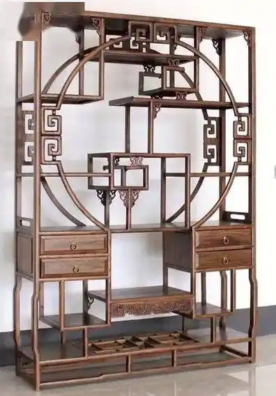100款精品红木博古架,真是美腻了!_多宝格_几何形_形式