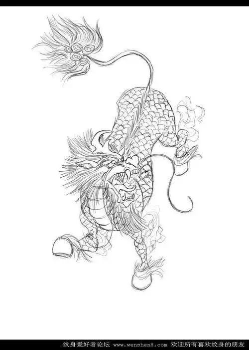 麒麟简笔画麒麟简笔画图片