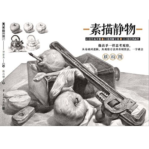 《素描静物》横构图2019敲门砖会画了欧昌健基础入门单体组合静物结构