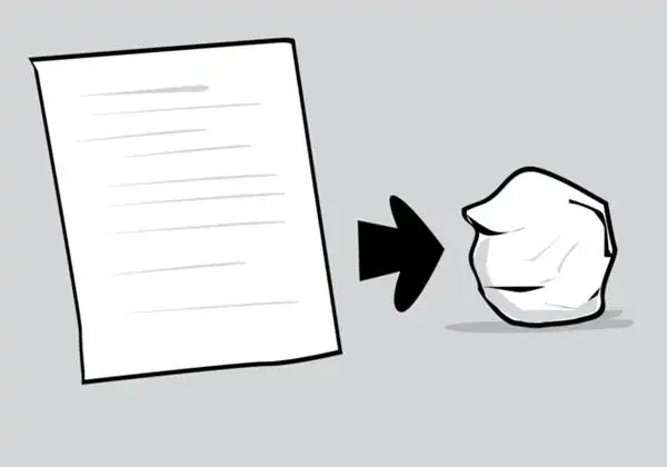 1.他先是给每个学生发了一张废纸,并让他们揉成纸团.2.