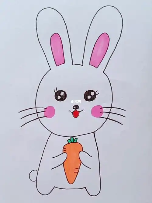 简单画小白兔