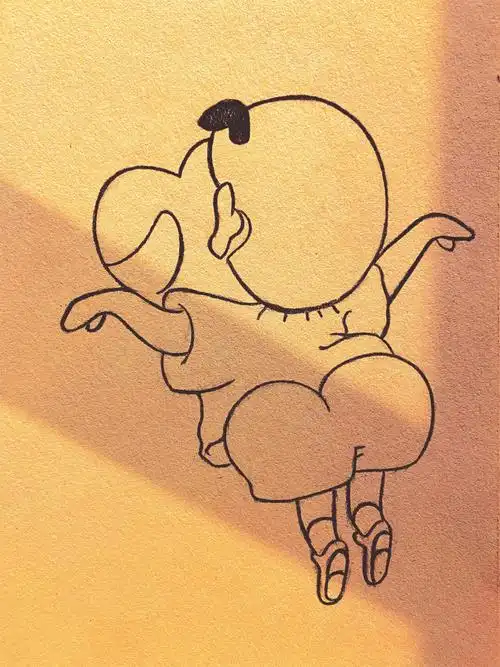 139蜡笔小新铅笔画入门教程08