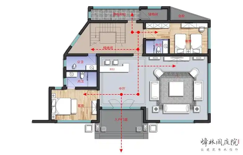 日出日落日照分析图   在建筑布局上要保证室内