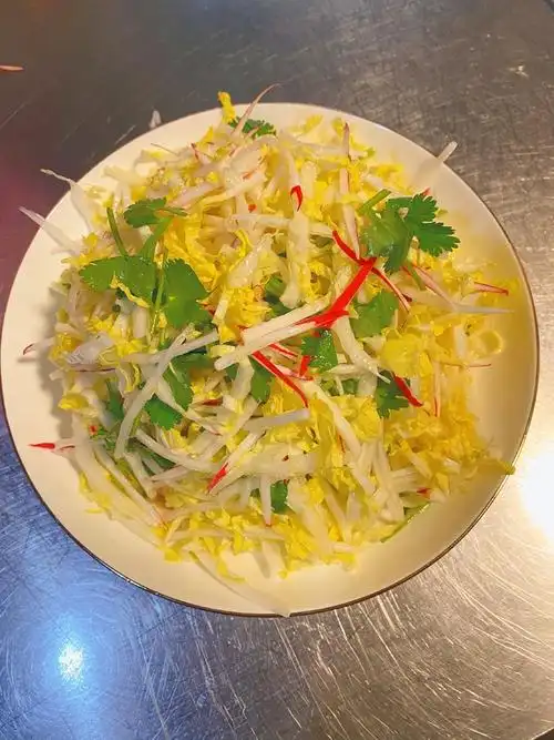凉拌白菜心