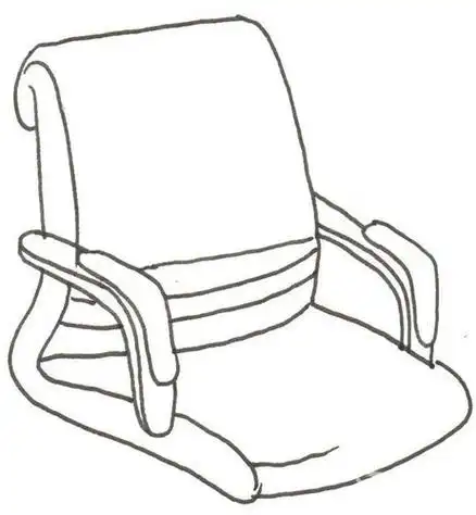 旋转椅简笔画