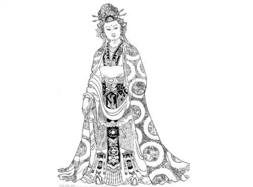 武则天女皇帝简笔画