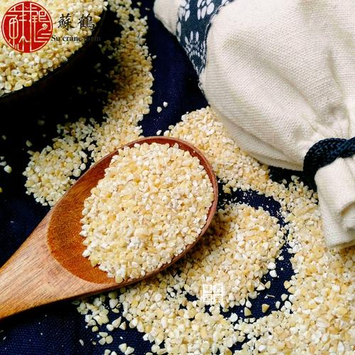 射阳特产大麦采子|下单现磨与米煮饭煮粥煮稀饭 入口滑糯1.25kg