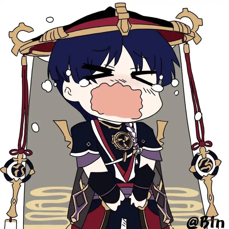 原神表情包第三弹 万叶 优菈 公子 散兵 昨天抽雷