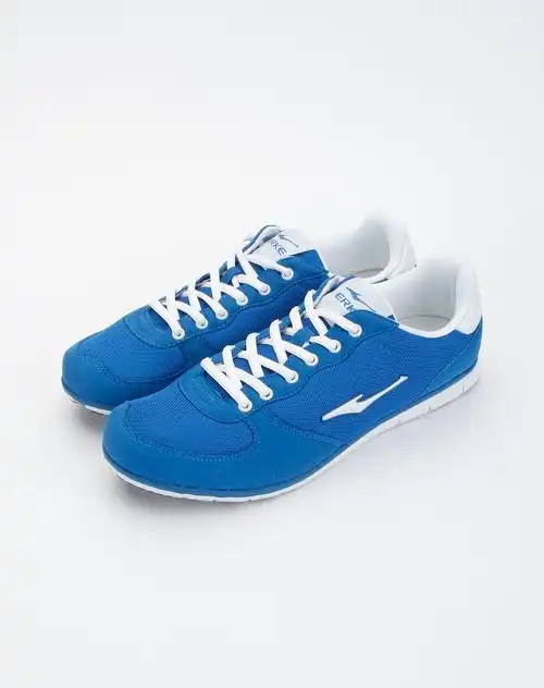 男款蓝色生活休闲系列绑带时尚休闲鞋