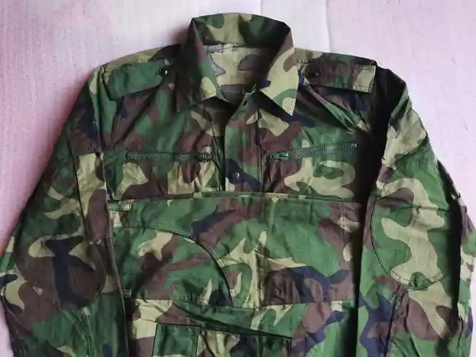 1995年老库存式屁迷彩服套装老式夏作训八七式夏迷彩裤