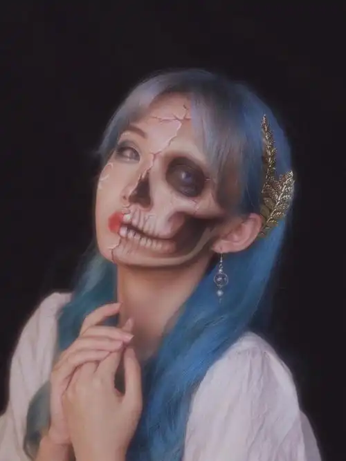 北京上门化妆万圣节吸血鬼妆万圣节恐怖妆容