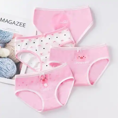 女童内裤纯色棉三角宝宝婴儿中大童小学生面包裤小女孩短裤儿童内裤臻