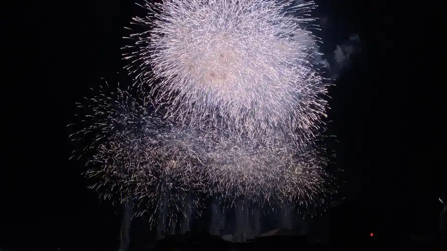 每一次烟花的绽放都直击我的心巴